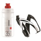 Elite Kit Ceo für Kinder Bidon 350ml transparent mit rot Bidonhalter schwarz mit weiss
