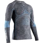 X-BIONIC Men Energy Accumulator 4.0 Melange Shirt LG SL grey dark grey melange/blue
