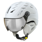 CP Ski CUMA Cashmere Helmet snowwhite soft touch / Visor Nr.23