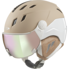 CP Ski Women CORAO+ Cashmere Helmet sand soft touch/white shiny / Visor Nr.59