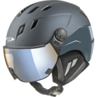 CP Ski CORAO+ Helmet steel blue soft touch/steel blue shiny / Visor Nr.26