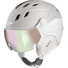 CP Ski Women CORAO+ Cashmere Helmet sand platino soft touch/bianco soft touch SOTT Visor Nr.59