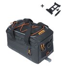 Basil Miles Tarpaulin Gepäckträgertasche MIK schwarz orange