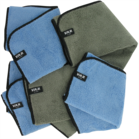 VAR Microfasertücher-Set zum Reinigen und Polieren à 5 Stk. grau und blau NL-79405